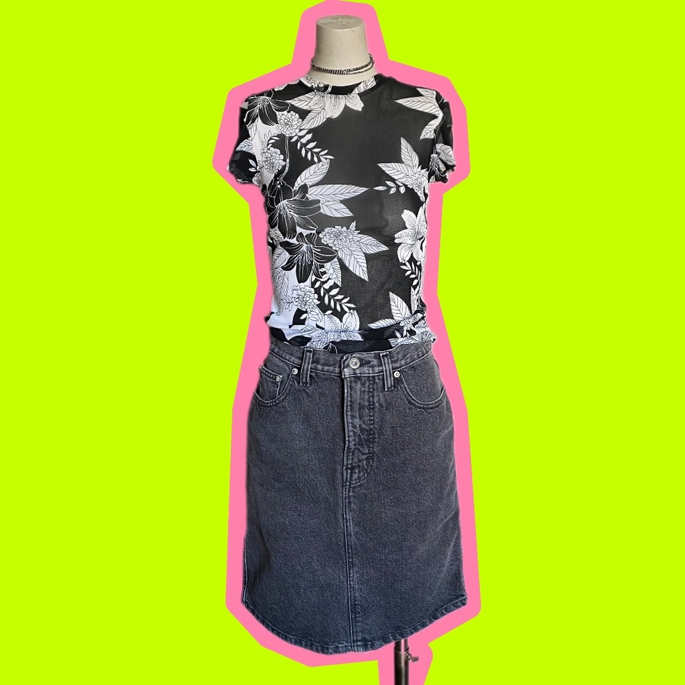 90s Esprit Denim Pencil Skirt